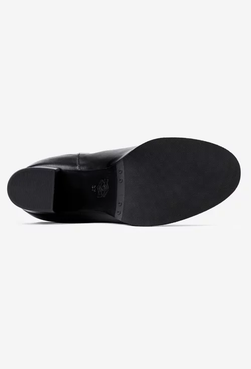 Botine dama negre NUR din piele naturala