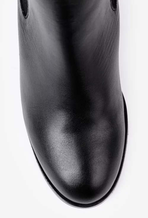 Botine dama negre NUR din piele naturala