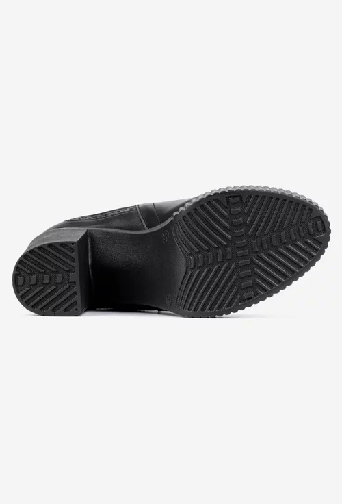 Botine dama negre NUR din piele naturala