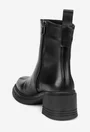 Botine dama NUR din piele naturala neagra
