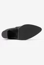 Botine dama NUR din piele neagra cu varful ascutit