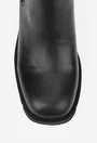 Botine dama NUR negre din piele naturala