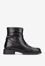 Botine dama NUR negre din piele naturala