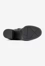 Botine dama NUR negre din piele naturala
