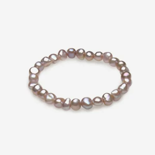Bratara elastica din perle de cultura bej-sidefat  74240