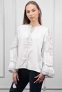 Camasa alba cu broderie gri