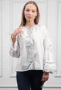 Camasa alba cu broderie gri