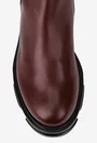 Cizme dama bordo din piele naturala