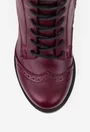 Cizme dama burgundy din piele naturala