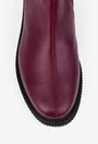 Cizme dama din piele naturala bordo
