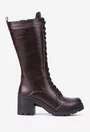 Cizme dama maro din piele naturala