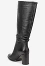Cizme dama negre din piele naturala