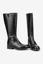 Cizme dama negre din piele naturala