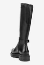 Cizme dama negre din piele naturala