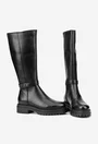 Cizme dama negre din piele naturala