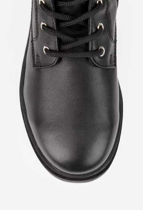 Cizme dama negre din piele naturala