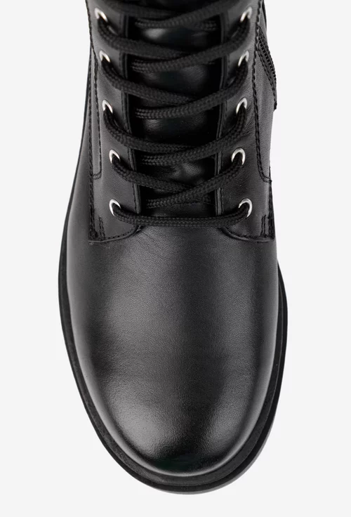 Cizme dama negre din piele naturala