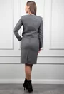 Compleu gri format din sacou si rochie