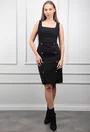 Compleu negru format din sacou si rochie