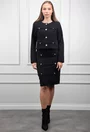Compleu negru format din sacou si rochie