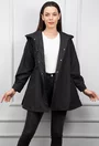 Geaca neagra cu capse