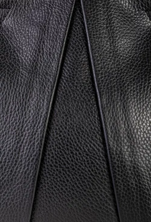 Geanta casual neagra confectionata din piele naturala texturata