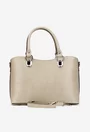 Geanta dama bej confectionata din piele