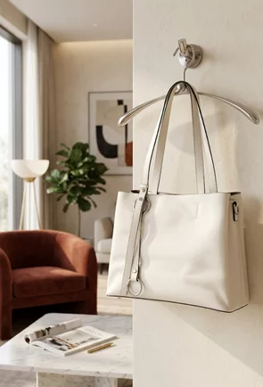 Geanta dama bej deschis din piele texturata