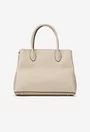 Geanta dama bej din piele texturata
