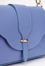 Geanta dama bleu din piele texturata