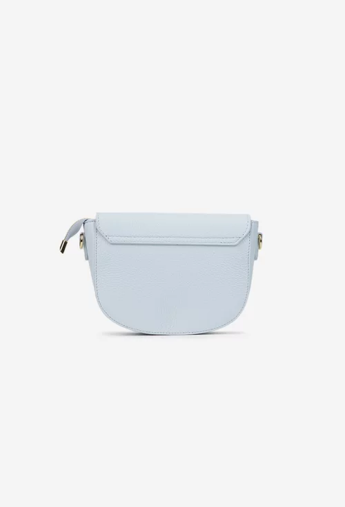 Geanta dama bleu din piele texturata