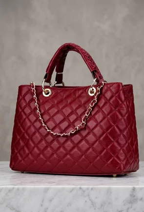 Geanta dama din piele naturala grena Milona