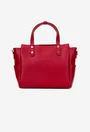 Geanta dama din piele texturata rosie