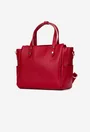 Geanta dama din piele texturata rosie