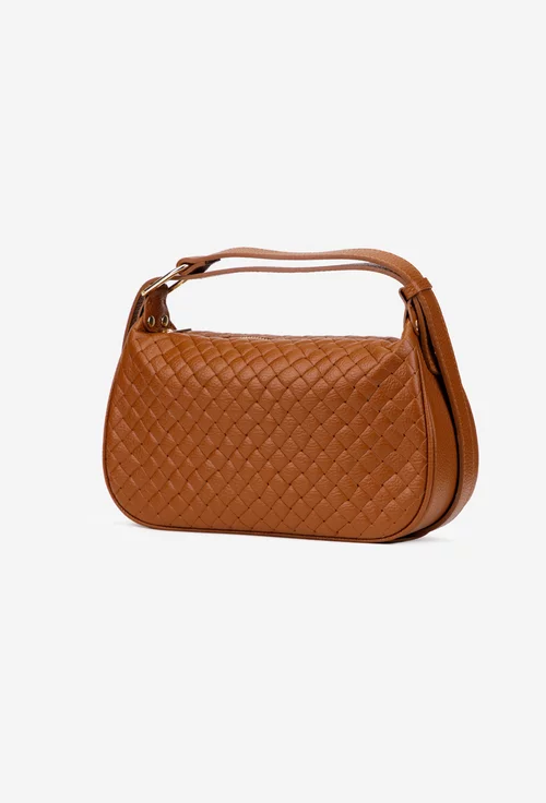 Geanta dama maro din piele naturala cu model