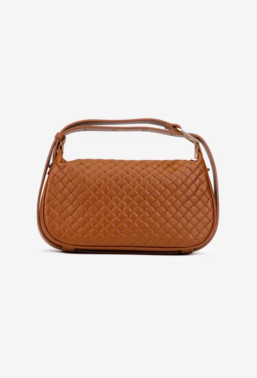 Geanta dama maro din piele naturala cu model