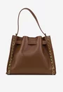 Geanta dama maro din piele texturata cu ornament lant