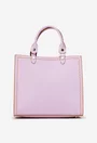 Geanta dama mov deschis din piele naturala