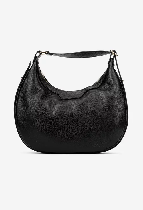 Geanta dama neagra din piele texturata