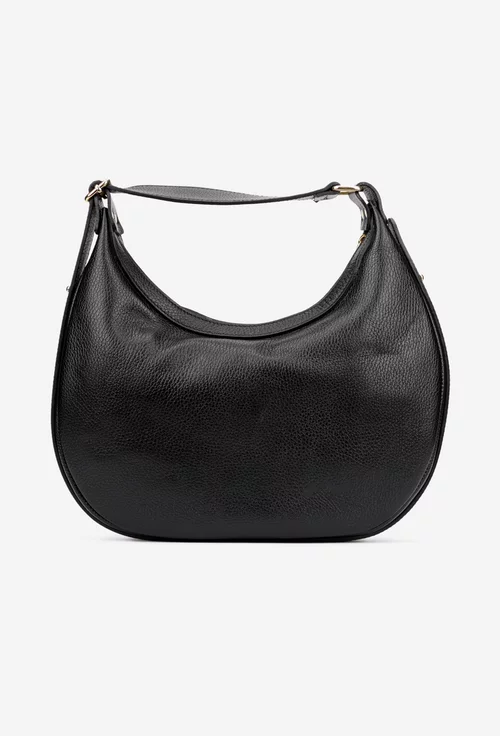 Geanta dama neagra din piele texturata