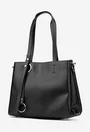 Geanta dama neagra din piele texturata