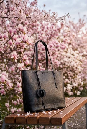 Geanta dama neagra din piele texturata