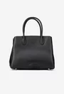 Geanta dama neagra din piele texturata