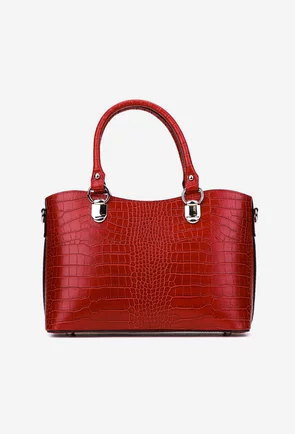 Geanta dama rosie confectionata din piele