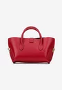 Geanta dama rosie confectionata din piele texturata