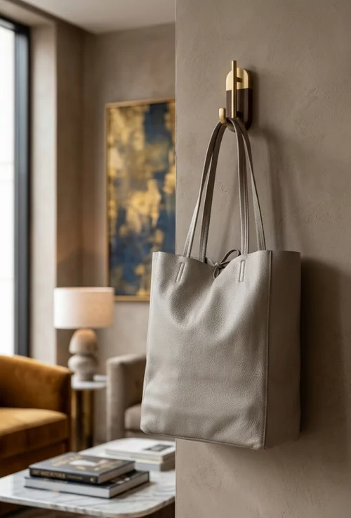 Geanta dama shopper din piele naturala gri picture - 4
