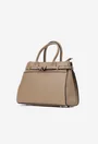Geanta dama taupe confectionata din piele texturata