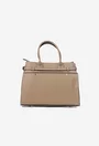 Geanta dama taupe confectionata din piele texturata