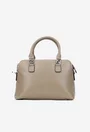 Geanta dama taupe din piele texturata