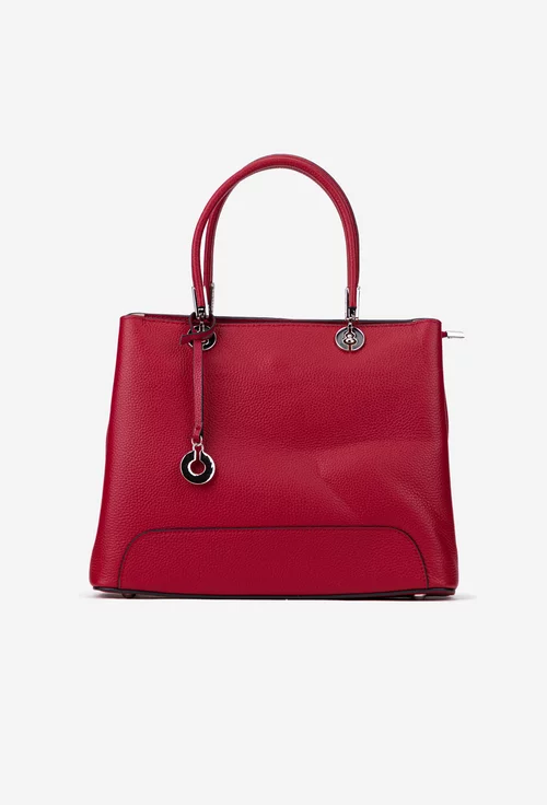 Geanta dama visinie din piele texturata